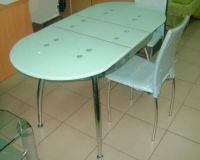 Kuhinjski klizni stol ovalan3