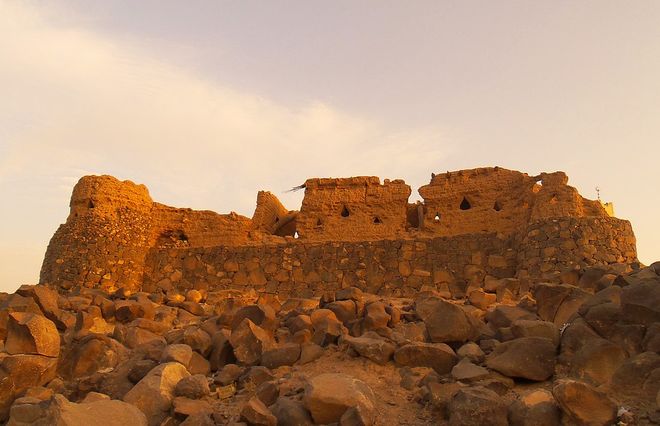 Руины дворца Таали в Эт-Таифе, Саудовская Аравия