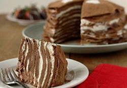 палачинка чоколадна торта за доручак