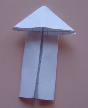 как да направите хартия ракета 7