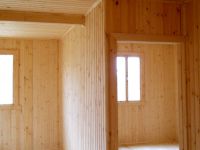 Příčky v dřevěném domě 1