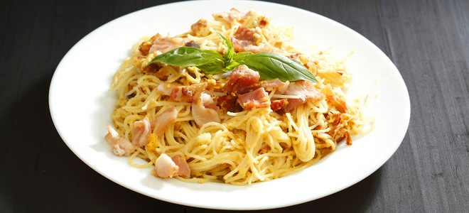 Pasta Carbonara - recept klasický