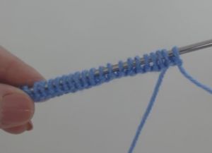 Boucle pletenje vzorec 1