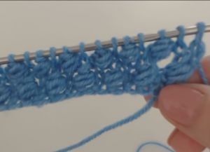 Boucle pletenje vzorec 21