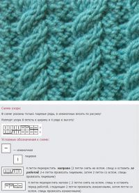 обрасци за плетење шал3