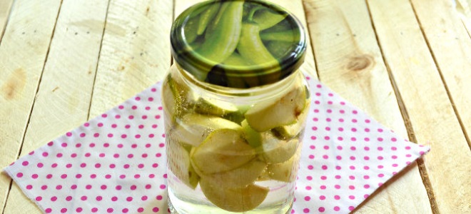 Pear Compote za zimo - preprost recept