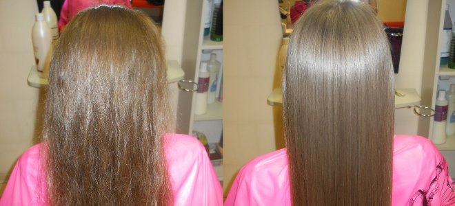 kemično ravnanje las pred in po 1
