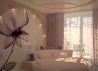 Fotografska pozadina orhideja u spavaćoj sobi 2