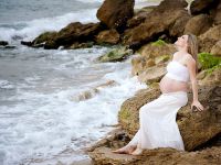 Fotoreportáž těhotných žen v přírodě v létě 6