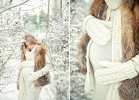 Снимки на бременни жени през зимата 2