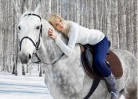 фотосесия с коне през зимата 1