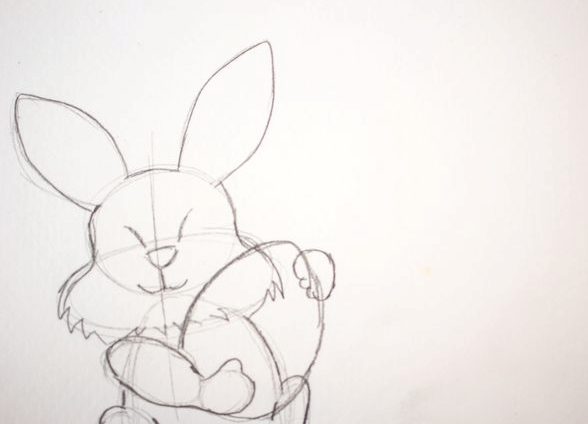 Easter bunny drawing 11