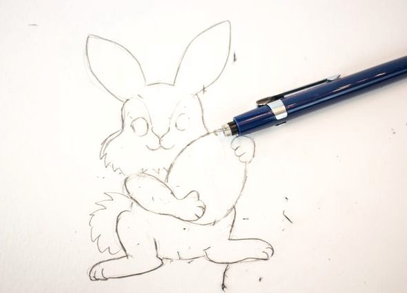 Velikonočni zajček risba 13