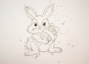 Easter bunny drawing 18