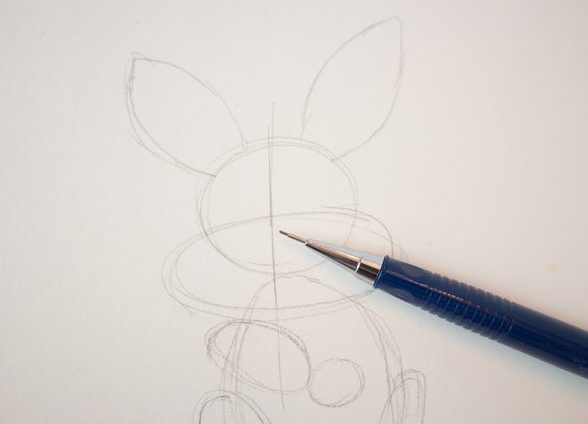 Velikonočni zajček risba 5
