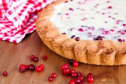 lingonberry koláč se zakysanou receptou