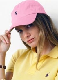 różowa czapka ralph lauren 6