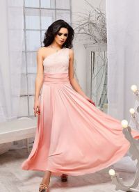 розова рокля до пола6