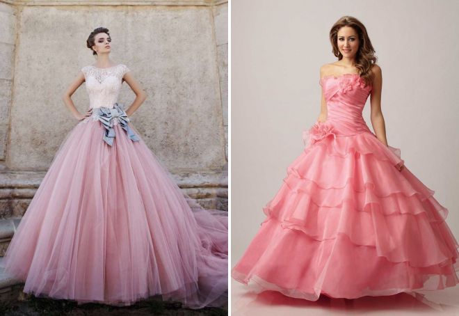 красивые розовые платья
