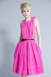 рокля светло розово 1