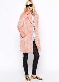 розово кожено палто6