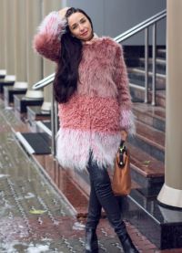 розово кожено палто11