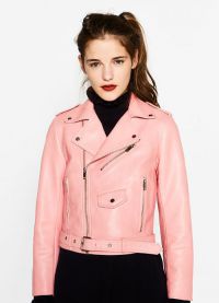 růžová kožená bunda 3