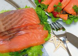 ružičasta lososa kuhana kalorija