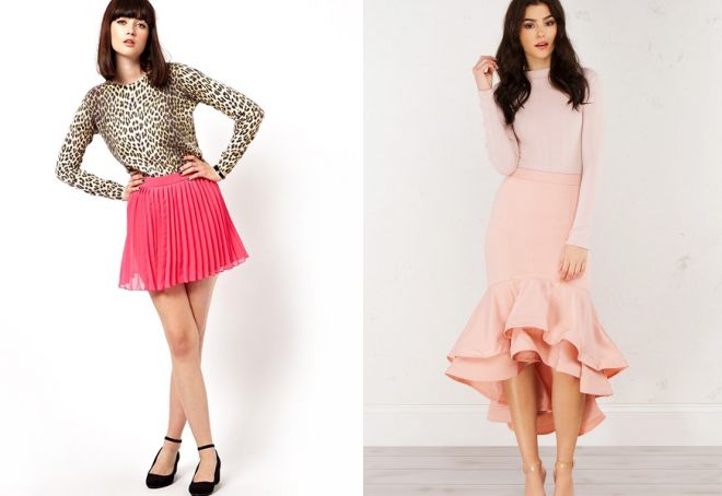 modna ružičasta suknja
