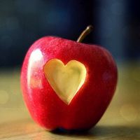 Ljubezenska ploskev na jabolku