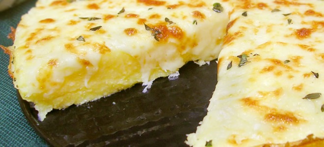 polenta se sýrovým receptorem