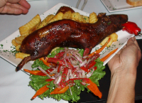 Необычные блюда Портовьехо - запеченная морская свинка