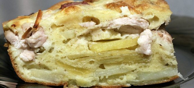 Kuřecí a bramborový koláč