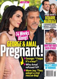 Месяц назад таблоиды написали о беременности Амаль
