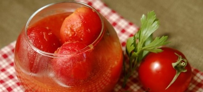консервиране на домати в собствен сок за зимата