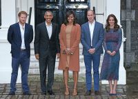 Принц Гарри, Барак и Мишель Обама, принц Уильям и Кейт Миддлтон