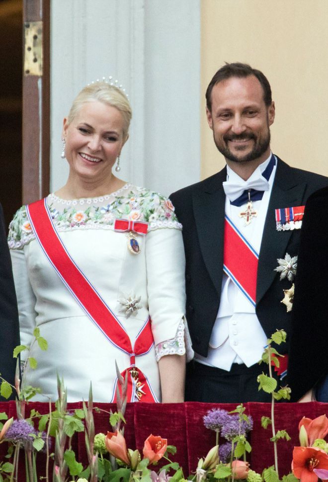 Принц Норвегии Хокон с супругой Метте-Марит