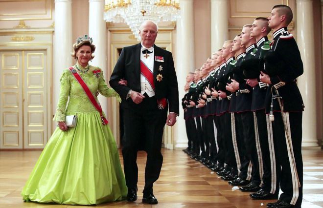 Король Норвегии Харальд и королева Соня