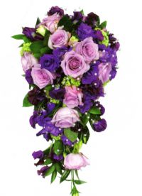 fialová svatební kytice 10