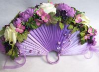 purpurové svatební kytice 3
