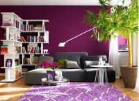 Vnitřní obývací pokoj v lila 3