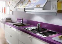 Пурпурен плот за кухня1