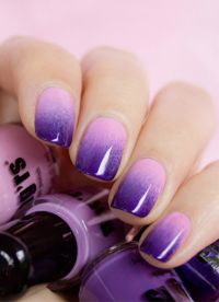 fioletowy manicure 1