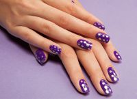 fioletowy manicure 9