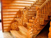 drewniany balustrada schodowa 6