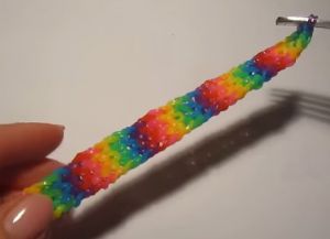 Rainbow zapestnica iz gumijastih trakov 18