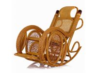 Въртящ се стол, изработен от ратан 3