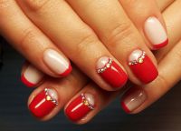 czerwony biały manicure3