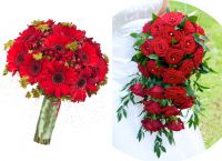 červená svatební kytice 8