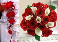 červená svatební kytice 9